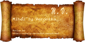 Mihály Veronika névjegykártya